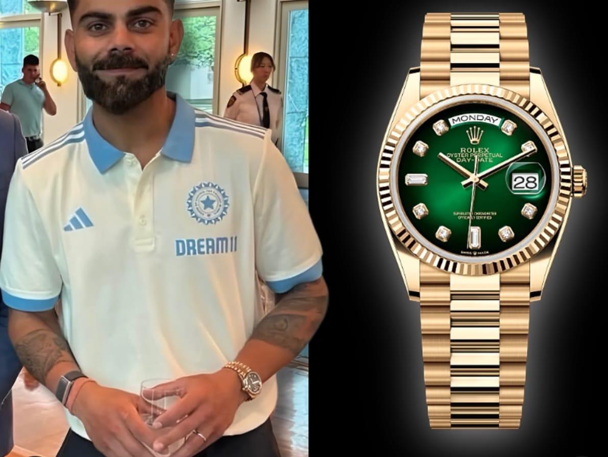 Role_x gold green dial