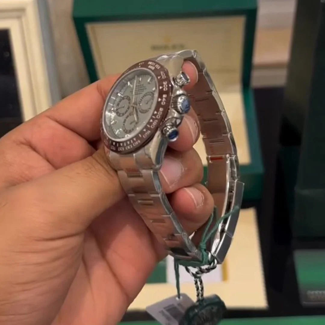 Role_x Daytona Platinum Ice Metal Virat Kholi Watch