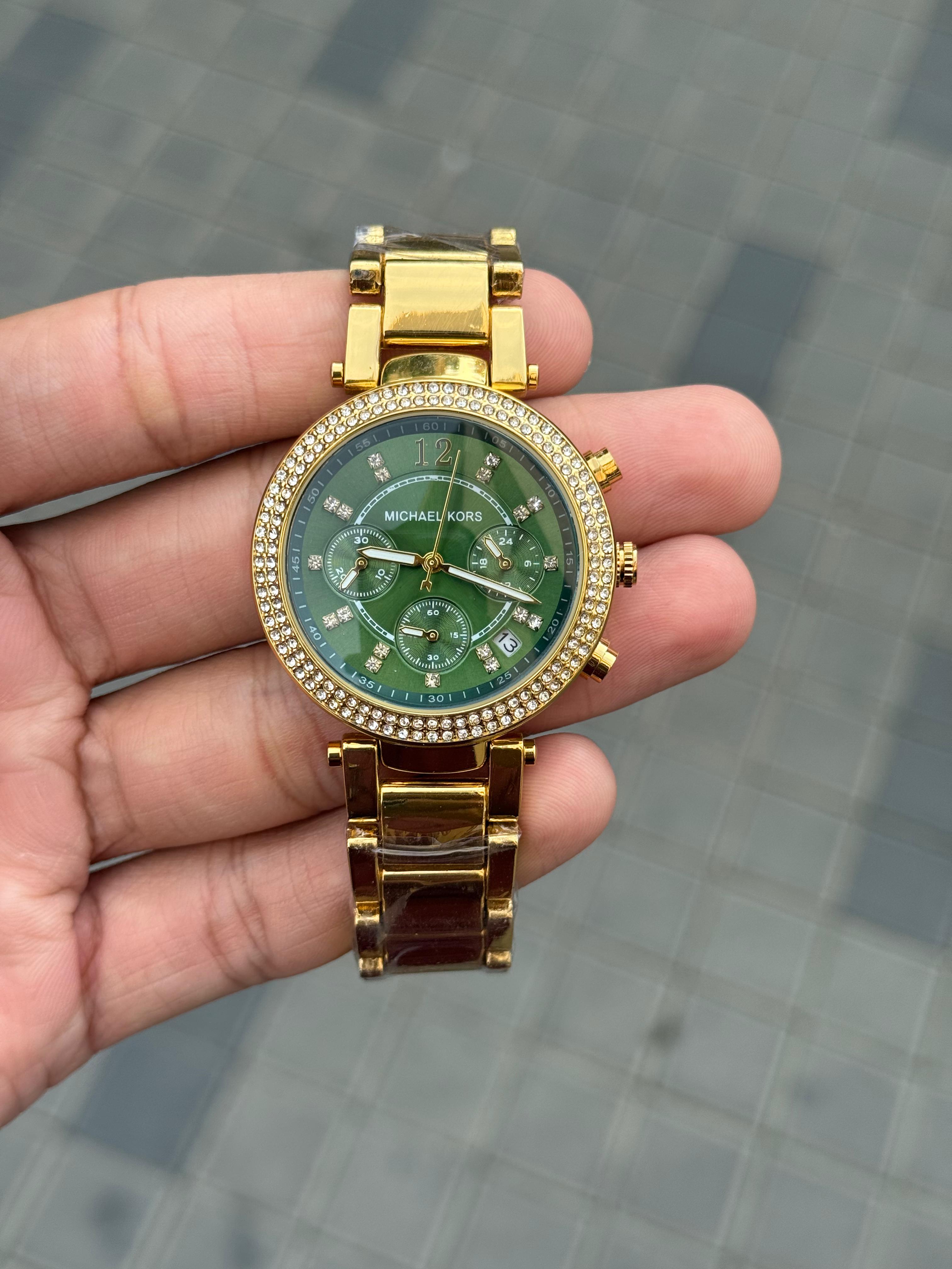 Miche_l Kors parker gold green