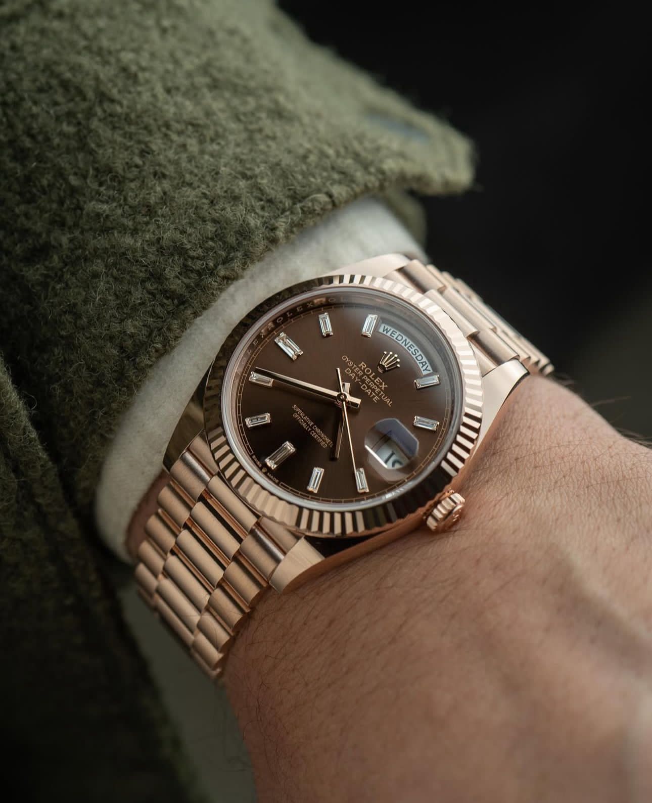 Rolex day date chocolate dial good quality