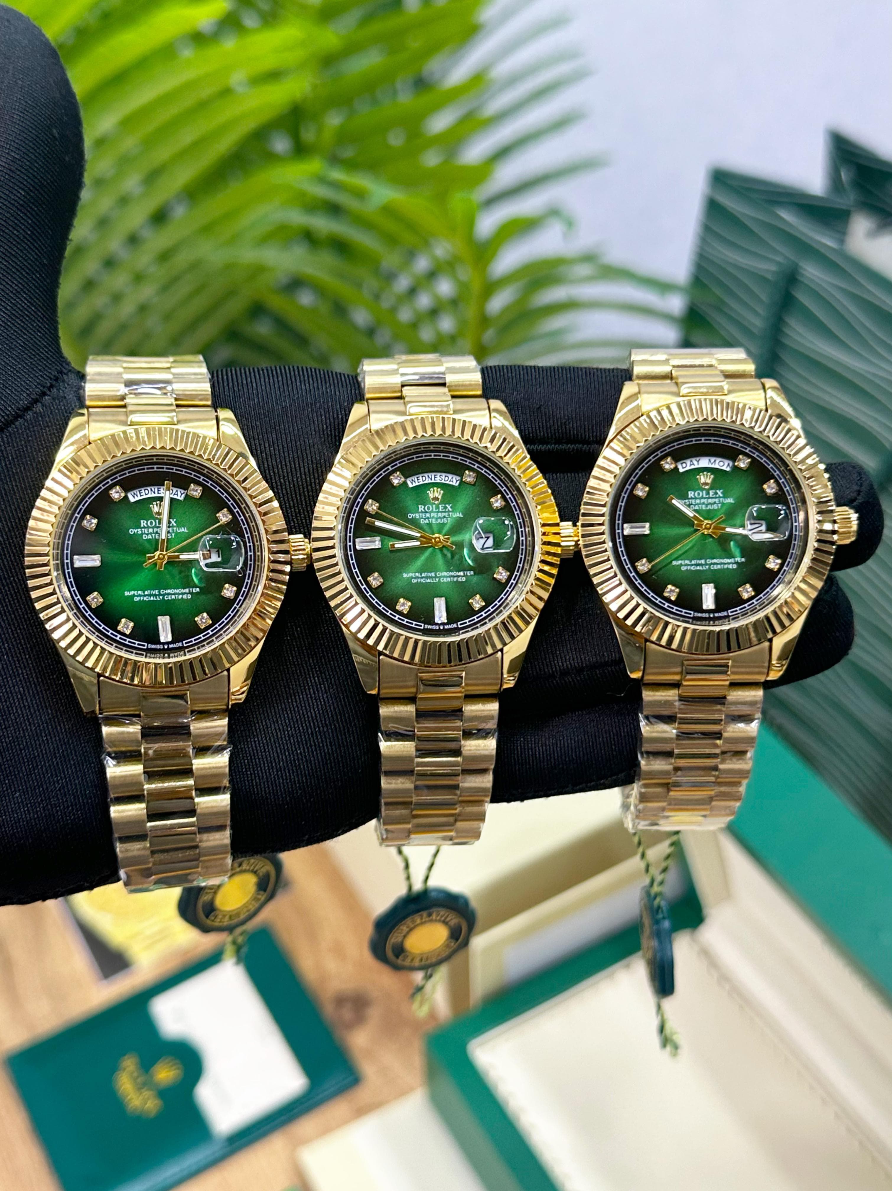 Role_xx day date gold green premium